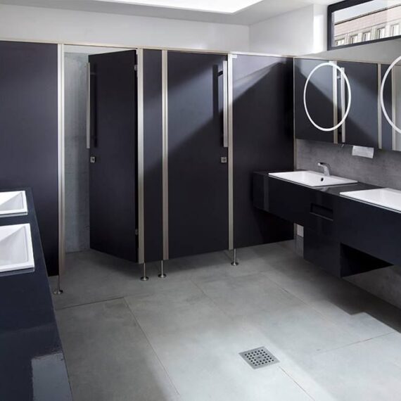Mark KG Trennwandsysteme & WC Kabinen für Trockenräume/Nassräume – Serie Deluxe Glamour